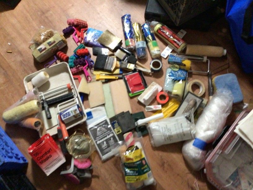 Painting Supplies, Paint Brushes, DIY, Art, House Painting