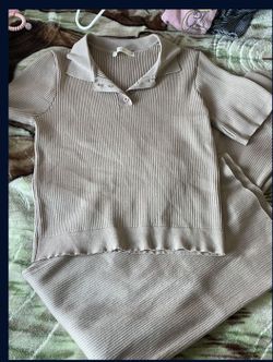Crop Top & Flare Pants Set