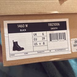 1460 Black Doc Marten Smooth Leather