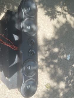 4 6.5" PRV Speakers + 2 Tweeters Speaker Rack