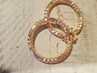 Arracadas De Oro Chapiado 14 K