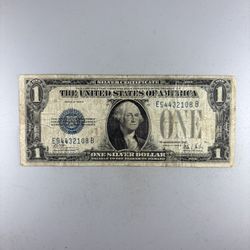 1928-B "Funnyback" $1 Silver Certificate -- COOL VINTAGE CURRENCY!