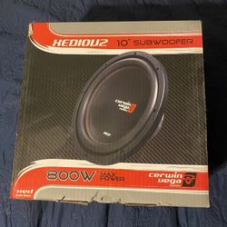 CERWIN-Vega XED10 10” 800w Max Power