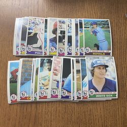 1979 Topps Baseball Card Lot of 50 Cards. 