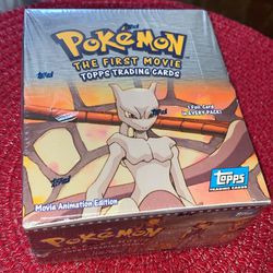 Pokemon Topps The First Movie RAINBOW FOIL Booster Box