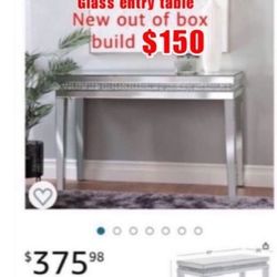 New Out Of Box Build Beautiful Table Entry/desk. /vanity $150east Palmdale 