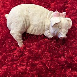 Shelf Hanger Fat Musical Pig Figurine Statue