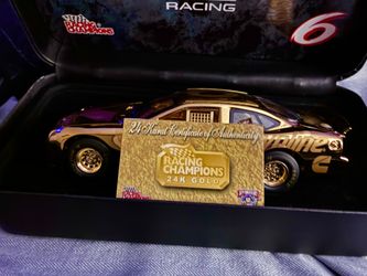 1998 Racing Champions 1:24 scale 24K Gold-Plated #6 Mark Martin Valvoline Ford Taurus