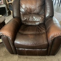 Brown Leather Recliner