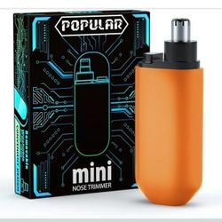Nose Hair Trimmer,2025 Painless Ear Hair Trimmer for Men Women-Orange color