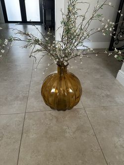 Glass Bowl With Flowers