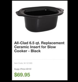 All-clad replacement ceramic insert