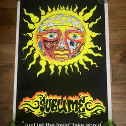Sublime Sun Blacklight Poster  2002 Scorpio Posters