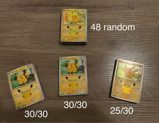 30th Celebration Pikachus