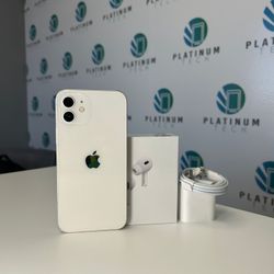iPhone 12 UNLOCKED 128Gb White Headphones And Charger For Free !!!