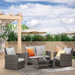 Outdoor Patio Couches Brand New In Box 📦 Set Of 4 Items 