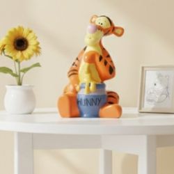 Rare Winnie The Pooh Tigger Honey Pot Coin Bank Statue 9.5" Inches Nice!