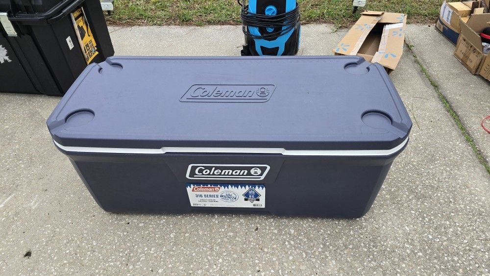 Big Coleman Cooler. Never Used. 150lts 223 Cans.