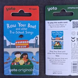Row Your Boat Yoto Audio Card