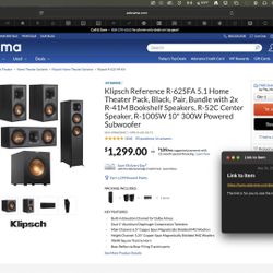 Klipsch Dolby Atmos 7.1 Home Theater System R-625FA