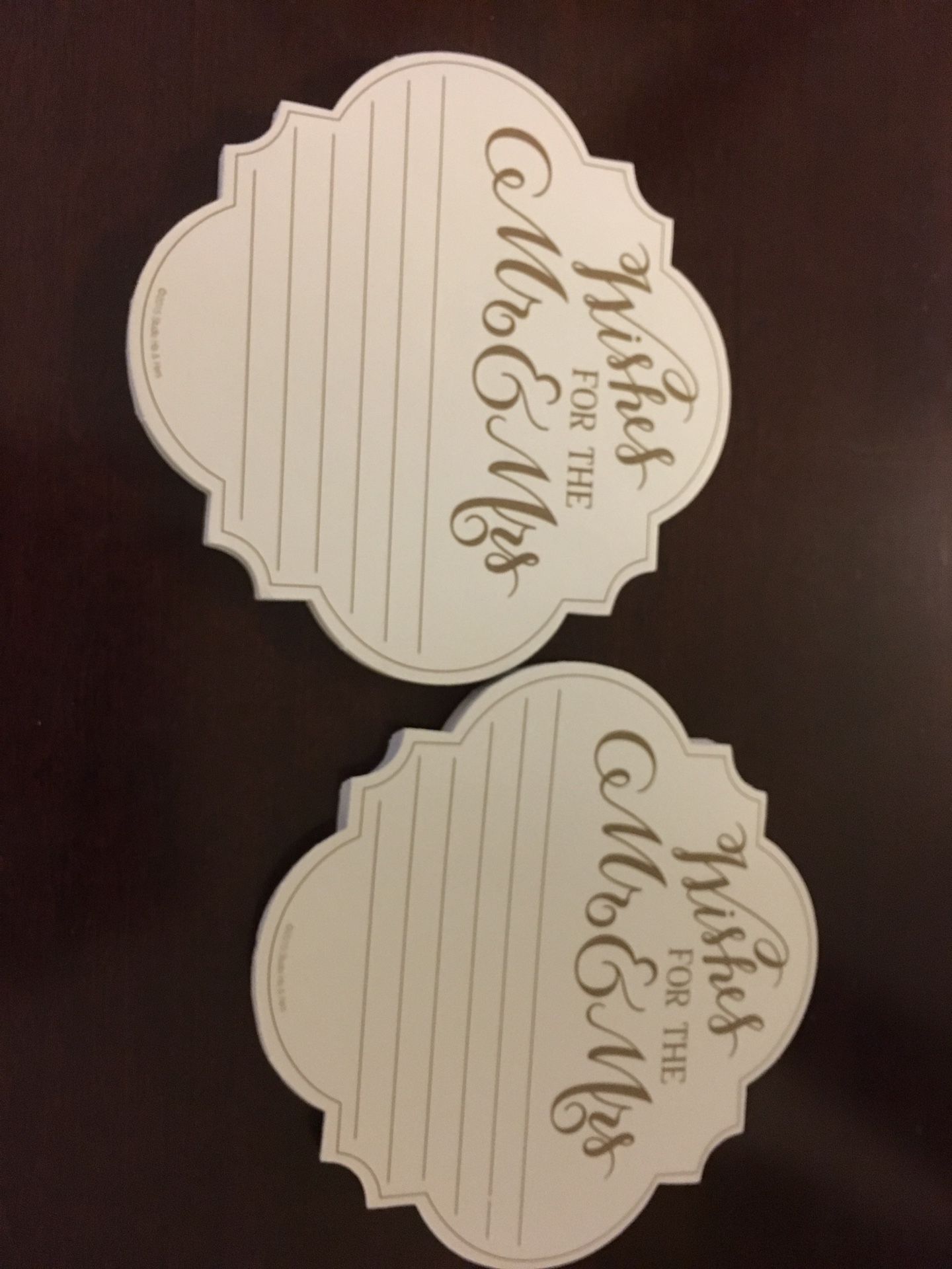 Wishes for the Mr. and Mrs. Wedding notes