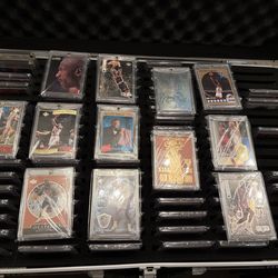 102 Vintage Michael Jordan Card Collection with case and protectors included