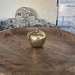 MCM Vintage Brass Apple Paperweight 2-3 Inches