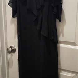 Target Ava & Viv Black layered maxi dress 2X