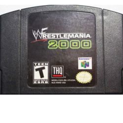 WRESTLEMANIA 2000 - N64 GAME Original Nintendo 64 game cartridge only.