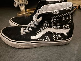 Vans high top women 9.5 bandanna style