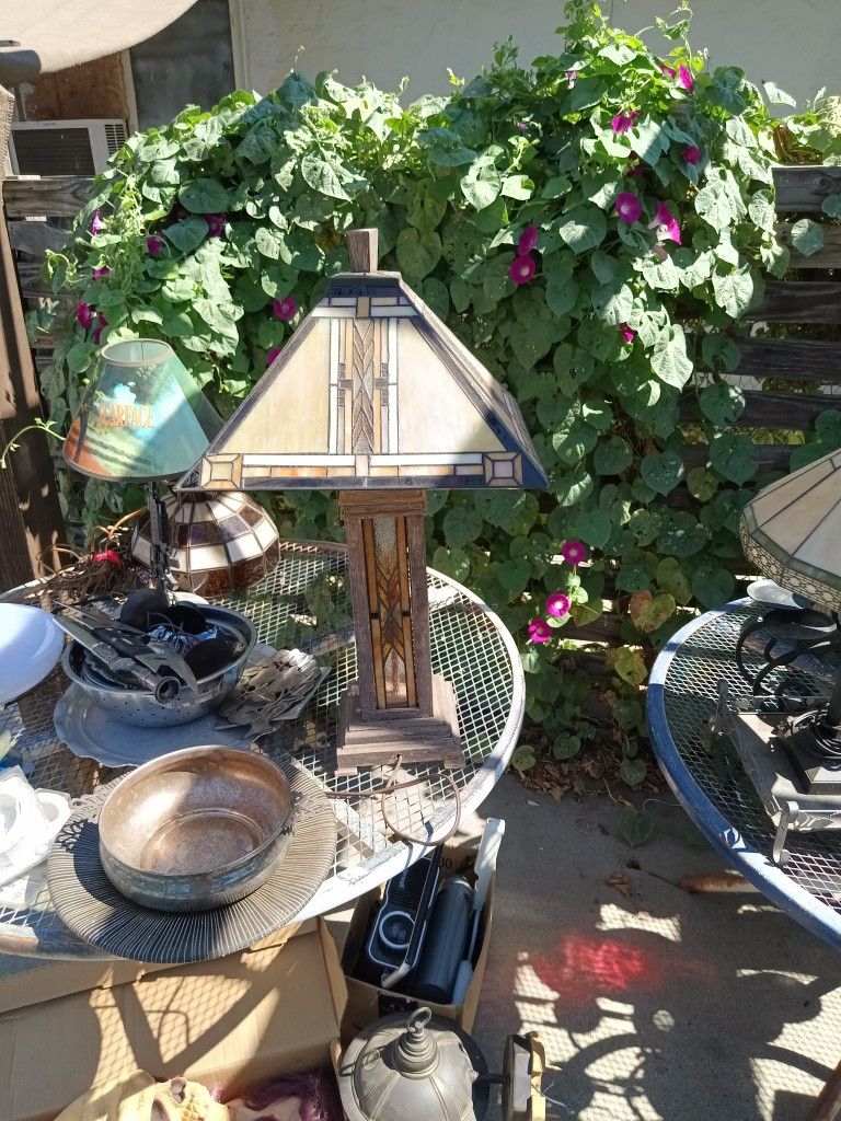 Old Stained Glass Lamp