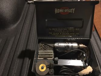 Electric drill kit vintage
