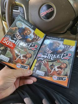 2 Playstation 2 NFL Street Games Complete 35.00 and with no manual 30.00