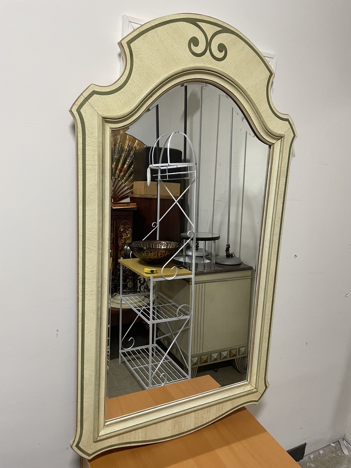 Victorian Style Wood Framed Mirror 