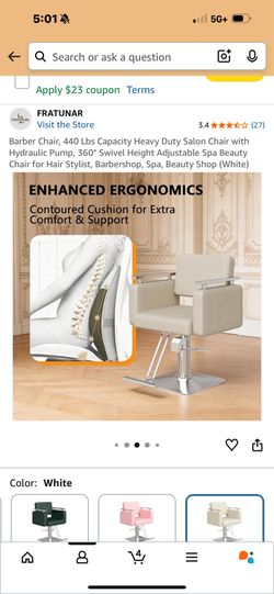 Beauty salon chair