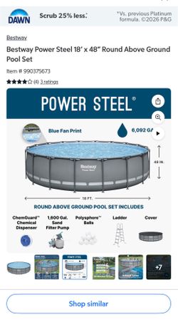 18 Bestway Power Steel Above Ground Pool