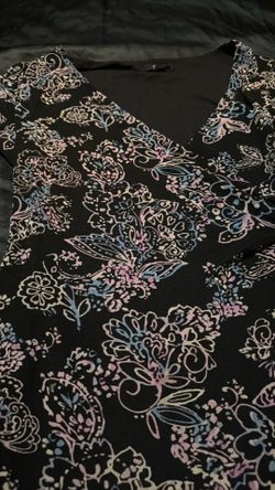 Floral faux-wrap