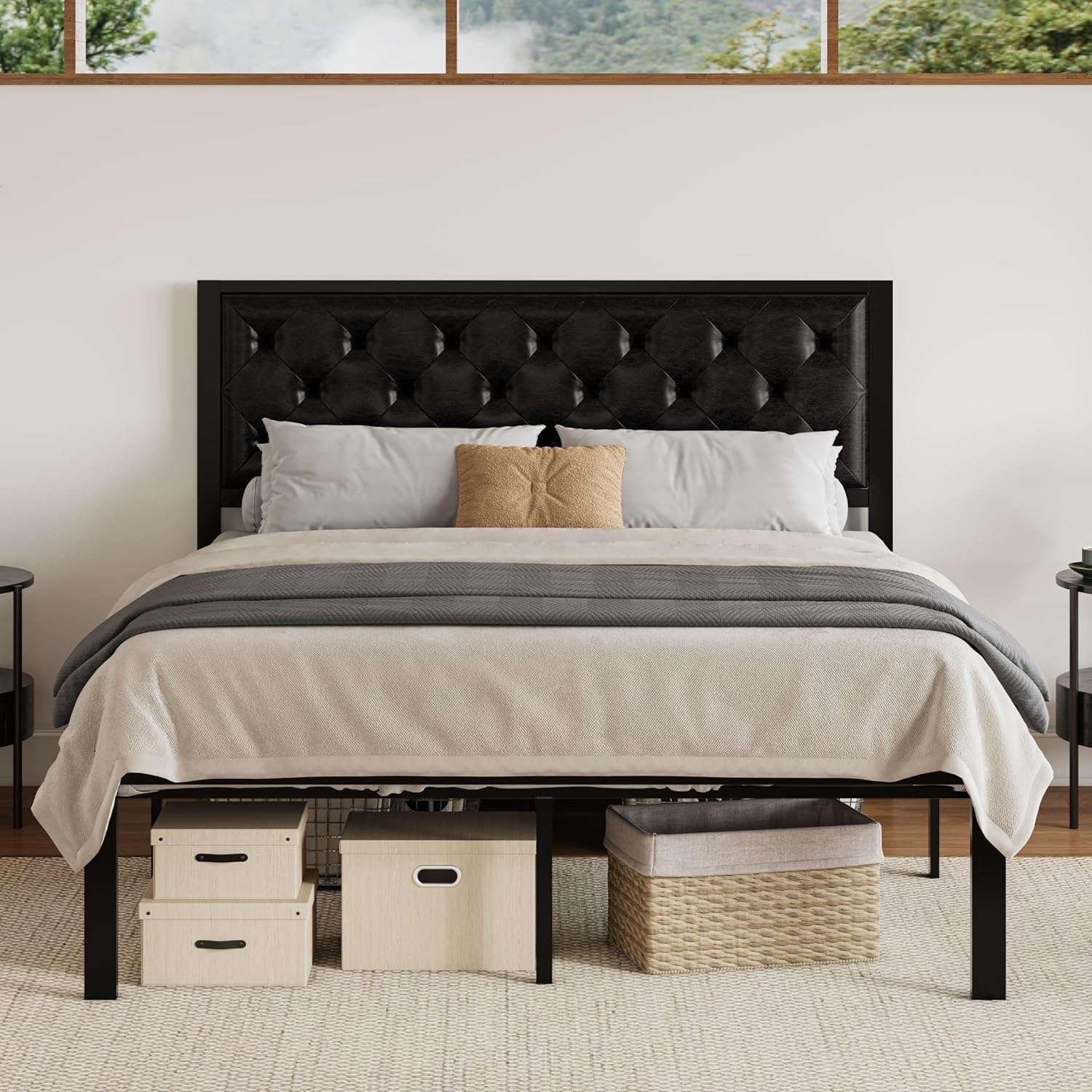 Queen Size Bed Frame and Mattress