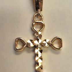 💕18k Gold Cross Pendant