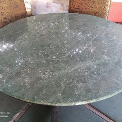Round marble table top