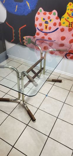 Vintage Dinning Room Glass Table