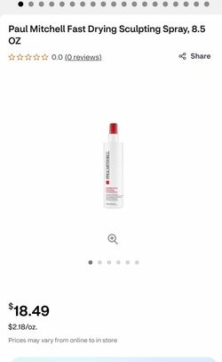 Paul Mitchel flexible style fast drying sculpturing spray