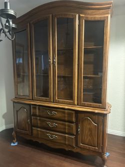 Wood China cabinet