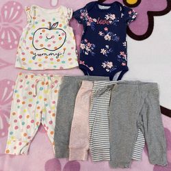 Baby Gap + Carter’s Baby Girl Clothing Bundle - Size: 0-3 Months