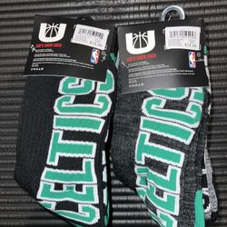 6 pairs assorted NBA Game Boys' Youth Training Cotton Crew Socks Celtics 7-9M Shoe Size 9-4