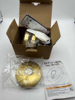 Rechargeable Puck Lights with Remote (3 Pack)