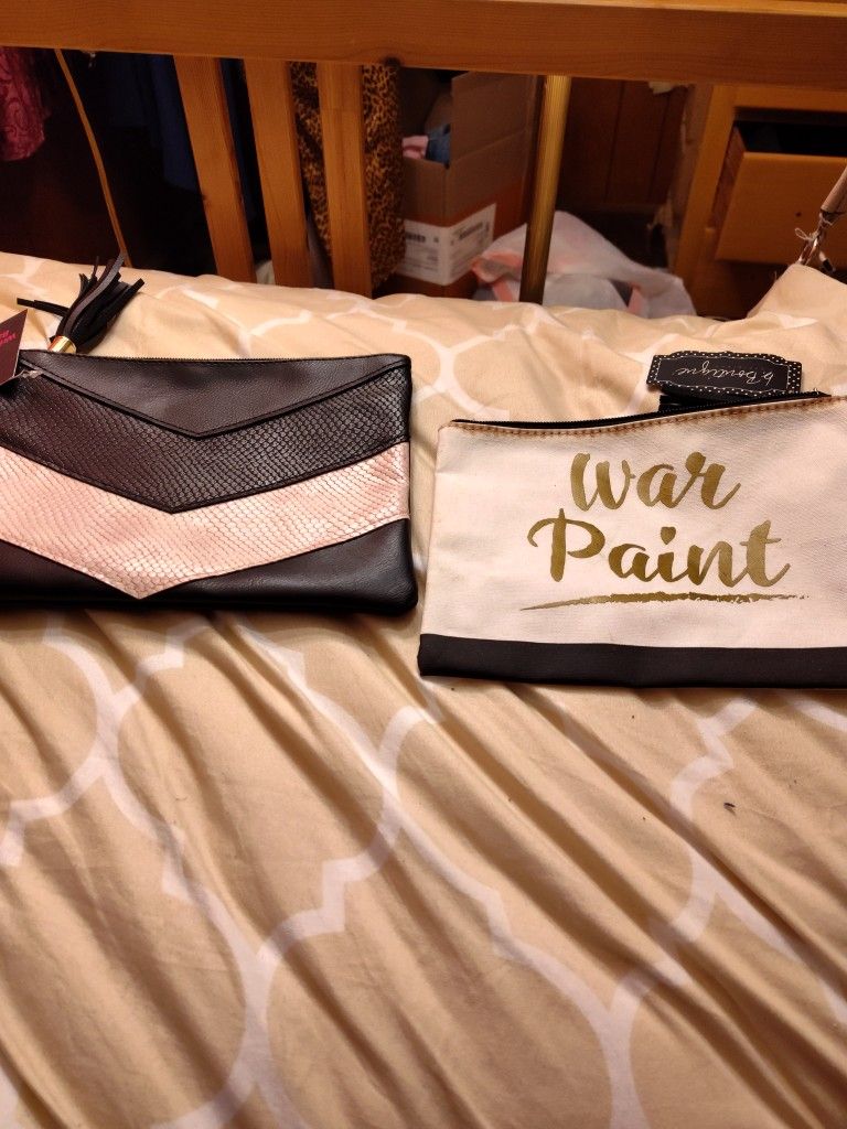 Wristlet Bag And A Make Up Bag