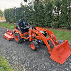 2025 Kubota BX2380 Tractor, Loader, Brush Hog - 71 Hours