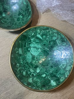 Malachite Crystal Bowls