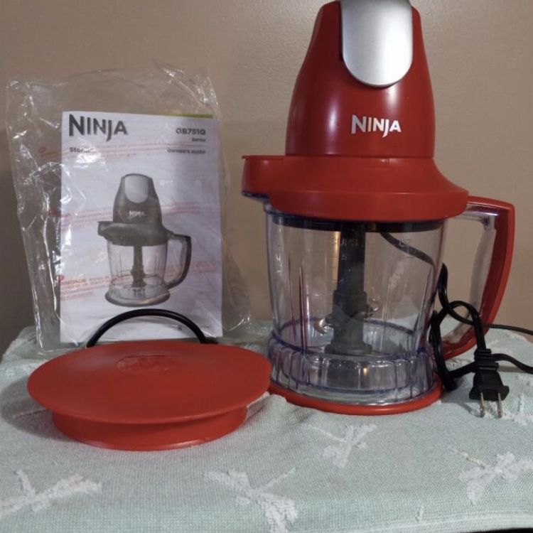 NEW Ninja Storm Red 40 Oz. Blender & Food Processor